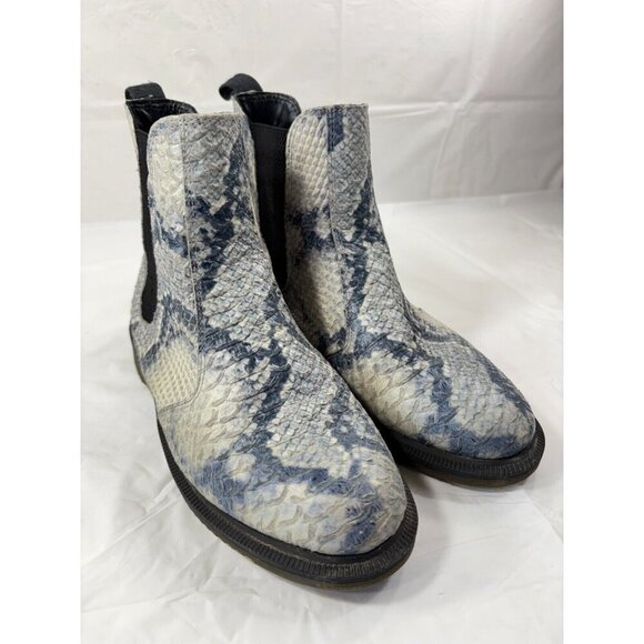 Dr.Marten's Flora Asciano Leather Snakeskin Embossed Chelsea Boot Women's Size 7 - Picture 2 of 14